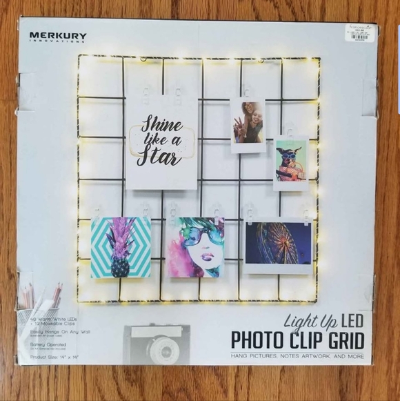 NIB LED Photo Clip Grid - Picture 2 of 2